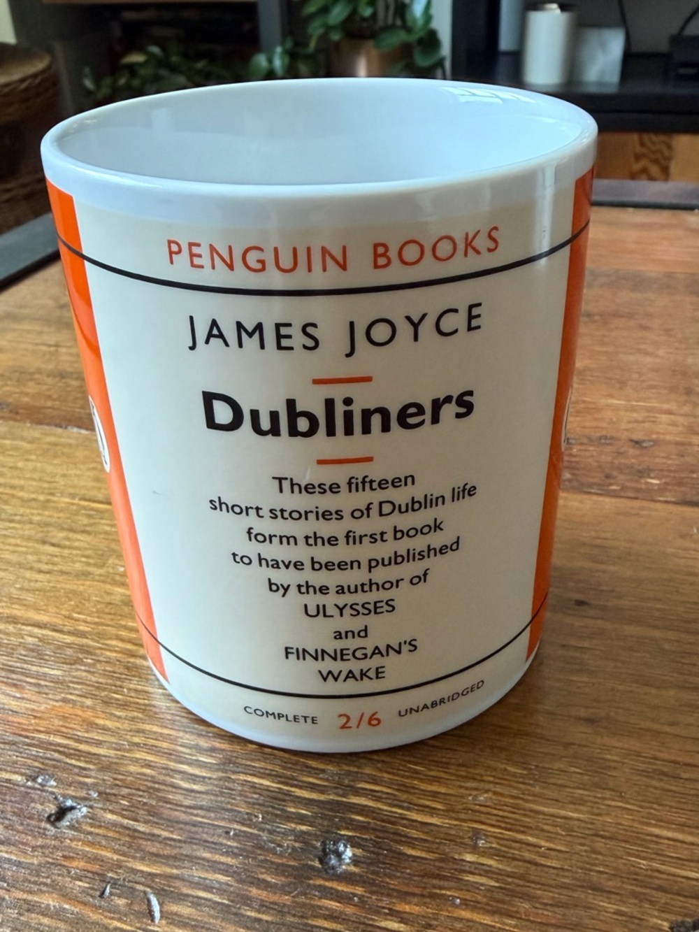 Penguin Books James Joyce 'Dubliners' Ceramic Mug